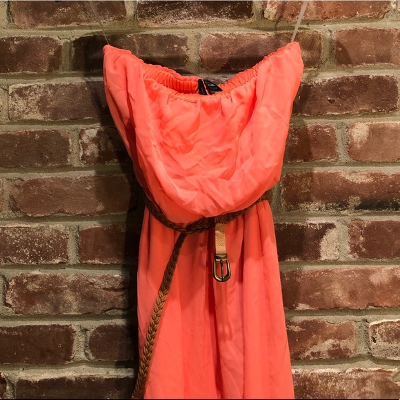 NWT Strapless Maxi Dress w Belt - Picture 5 of 5